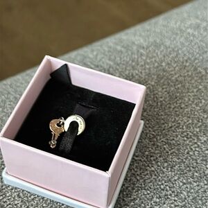 Authentic Pandora New in box Rosegold key with sliding heart
